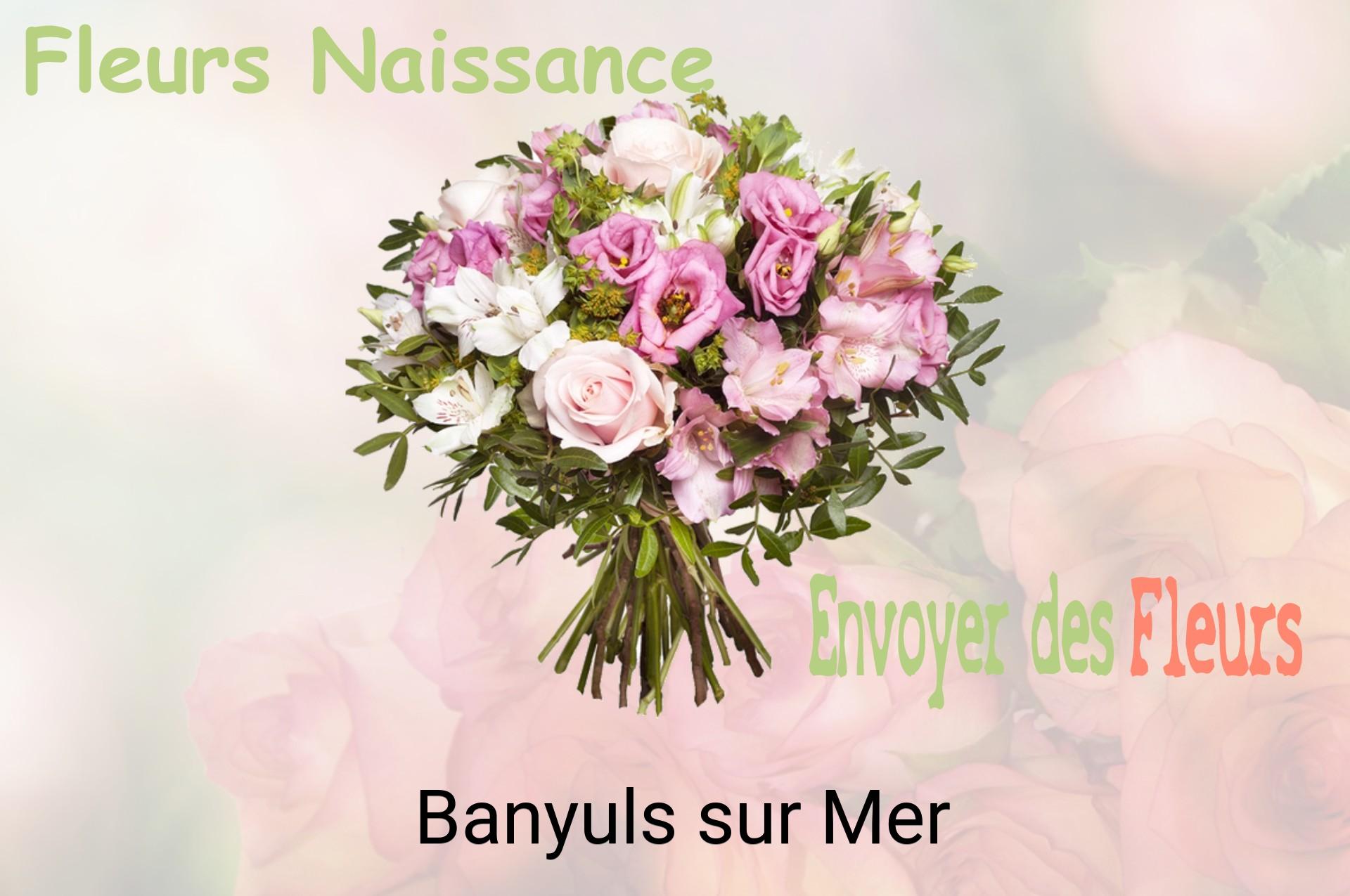 Bouquet de fleurs de naissance livré à Banyuls-sur-Mer
